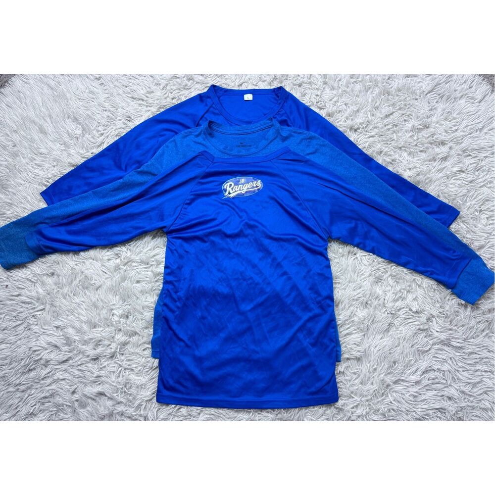 4 piece boys Blue Long-sleeve bundle size Large 16 by Nike, Under Armour & JR Te - Picture 12 of 14